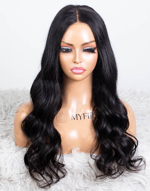 Clearance - 5x5" Closure Wig Indian Hair - 20" Silky Size Average - MT-3668