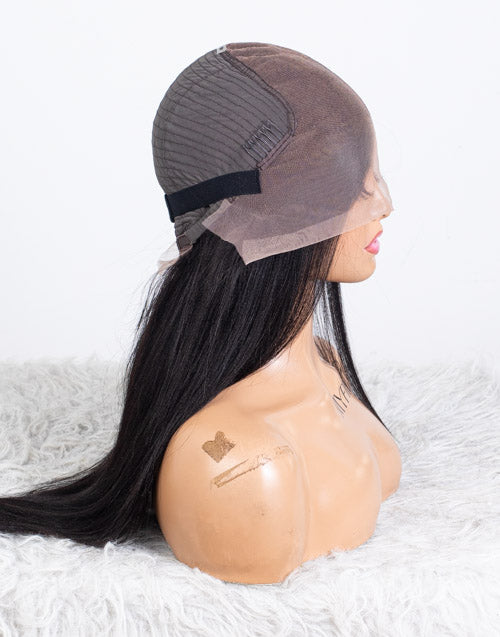 Clearance - 13x6" Indian Hair 160% Density - 18 Inch Yaki Size 2 - MT-3669