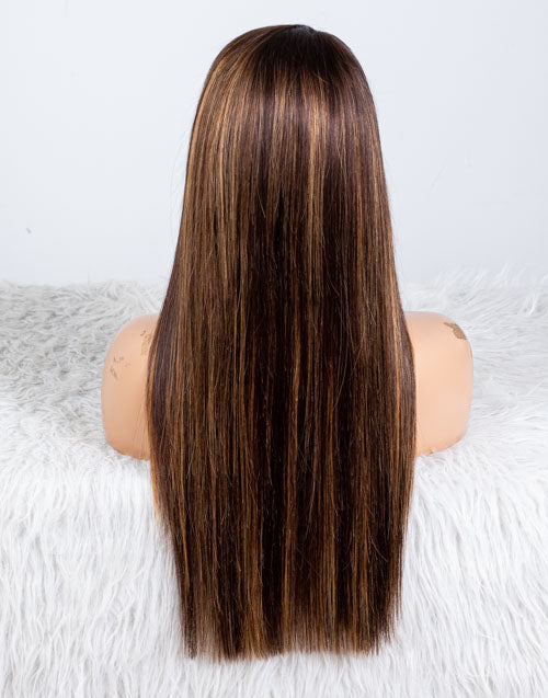 Clearance - 5x5" Closure Wig Indian Hair - 20" Silky Size Average - MTY-3356