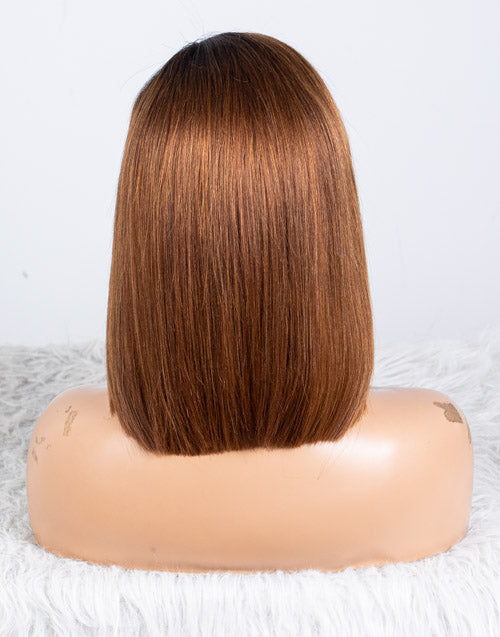 Clearance - 13x4" Lace Front Wig Indian Hair 160% Density - 12" Yaki Size 1 - MTY-3369