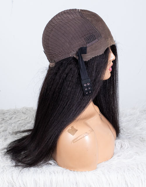 Clearance - 13x6" Lace Front Wig Indian Hair 160% Density - 16" Kinky Size 2 - MTY-3375