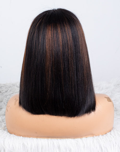 Clearance - 13x6" Lace Front Wig Indian Hair - 12" Yaki Size 1 - MTY-3373