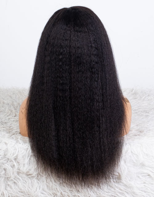 Clearance - 5x5" Closure Wig Indian Hair - 16" Kinky Size Average - MT-3670