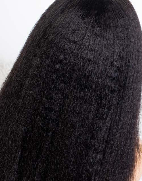 Clearance - 5x5" Closure Wig Indian Hair - 16" Kinky Size Average - MT-3670