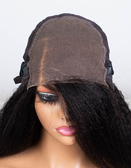 Clearance - 5x5" Closure Wig Indian Hair - 16" Kinky Size Average - MT-3670