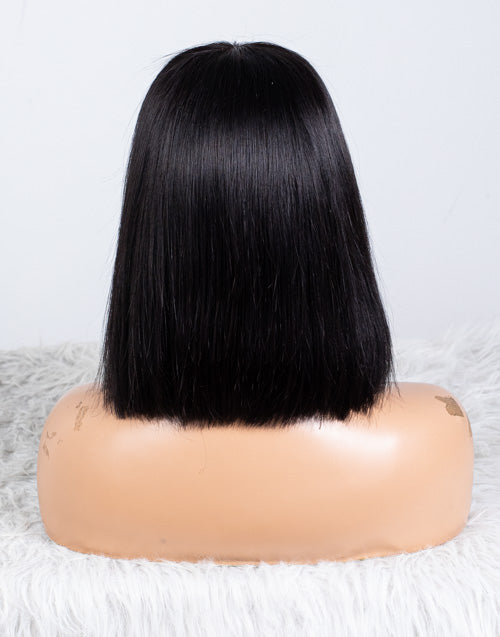 Clearance - 5x5" Closure Wig Indian Hair - 10" Silky Size Average - MTY-3362