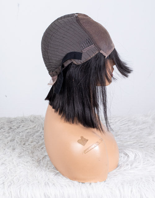 Clearance - 5x5" Closure Wig Indian Hair - 10" Silky Size Average - MTY-3362