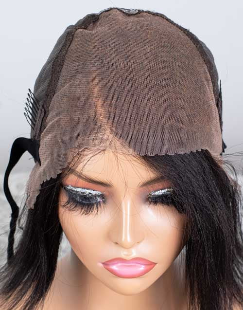 Clearance - 13x6" Lace Front Wig Indian Hair - 10" Yaki Size Average - MTY-3357