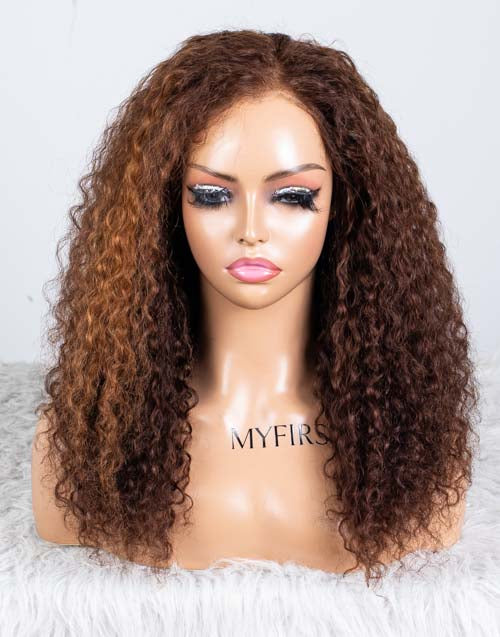 Clearance - 5x5" Closure Wig Indian Hair - 16" Silky Size Average - MTY-3372