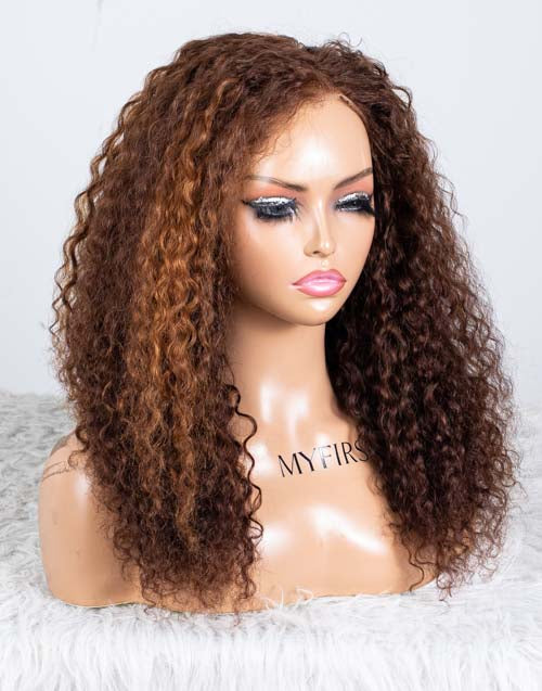 Clearance - 5x5" Closure Wig Indian Hair - 16" Silky Size Average - MTY-3372