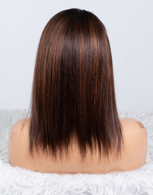 Clearance - 13x4"Lace Front Wig Indian Hair - 12" Silky Size 1- MTY-2180