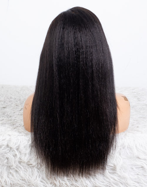Clearance - 5x5" Closure Wig Indian Hair - 16" Kinky Size Average - MTY-4541