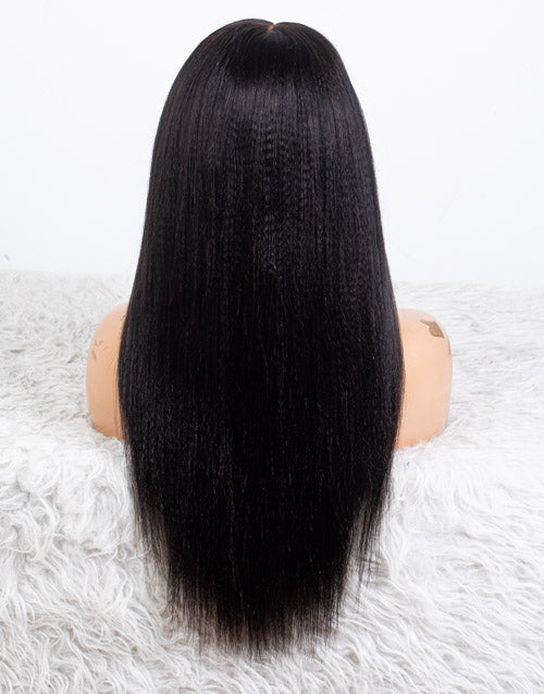 Clearance - 5x5" Closure Wig Indian Hair - 18" Yaki Size 2 - MT-3659