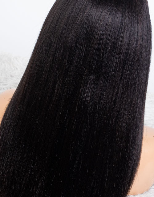 Clearance - 5x5" Closure Wig Indian Hair - 18" Yaki Size 2 - MT-3659