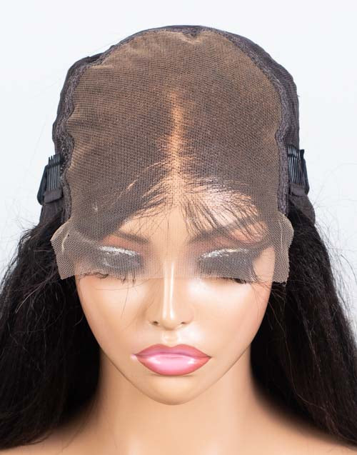 Clearance - 5x5" Closure Wig Indian Hair - 18" Yaki Size 2 - MT-3659