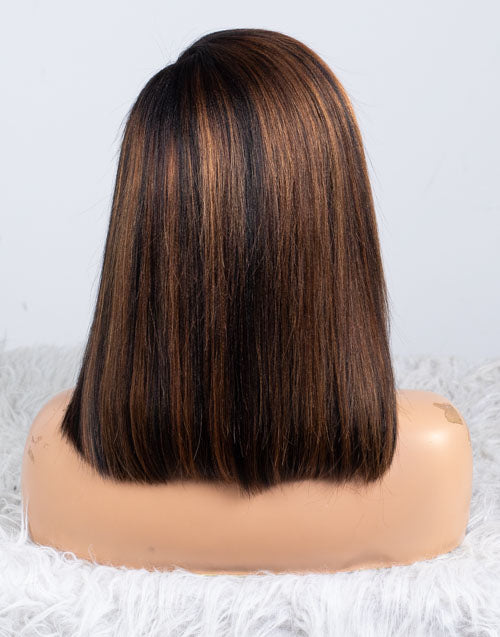 Clearance - 13x6 Lace Front Wig Indian Hair - 12" Yaki Size 2 - MTY-2198