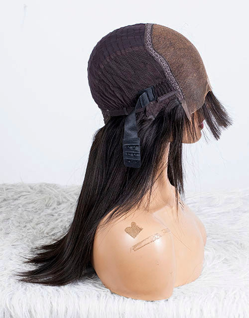 Clearance - 5x5" Closure Wig Indian Hair - 16" Silky Size Average - MTY-3324