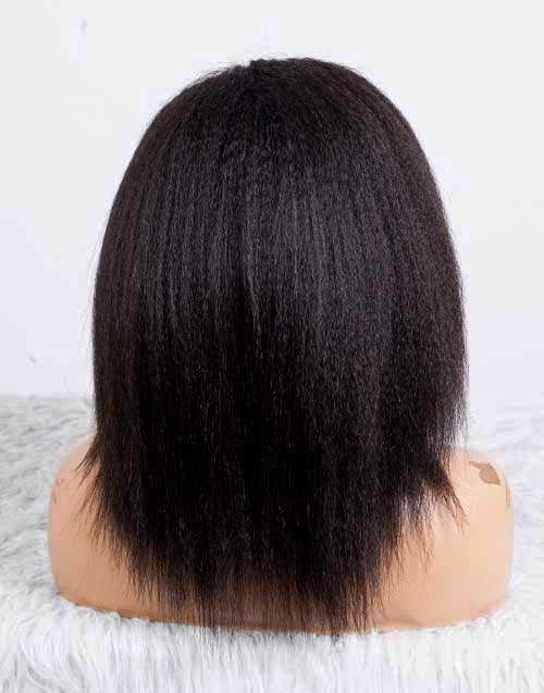 Clearance - 13x4.5" Lace Front Wig Malaysian Hair - 12" Kinky Size 1-MTY-2970