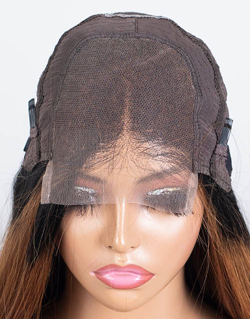Clearance - 4x4" Closure Wig Indian Hair - 18" Silky Size Average - MTY-4855