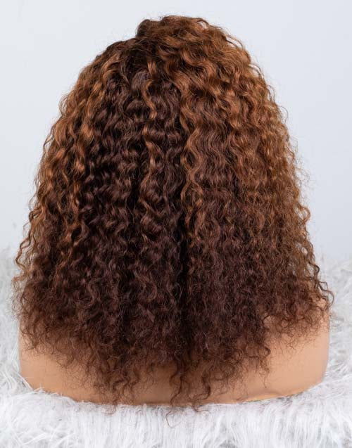 Clearance - 13x4"  Lace Front Wig Indian Hair - 14" Curly Size 1- MTY-2188