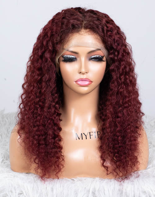 Clearance - 13x4"  Lace Front Wig Indian Hair - 18" Curly Size 1- MTY-2169