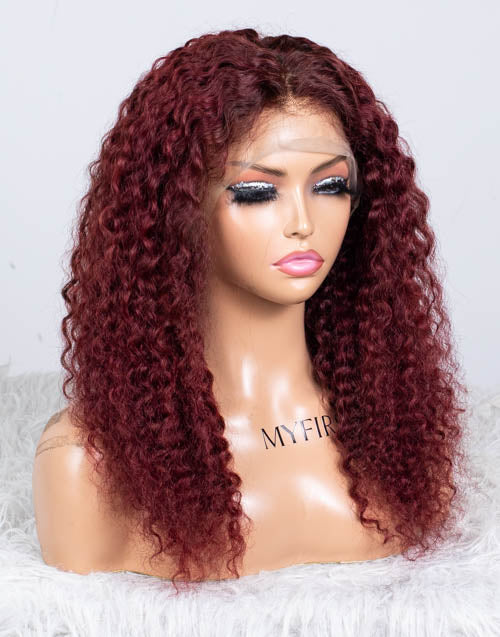 Clearance - 13x4"  Lace Front Wig Indian Hair - 18" Curly Size 1- MTY-2169