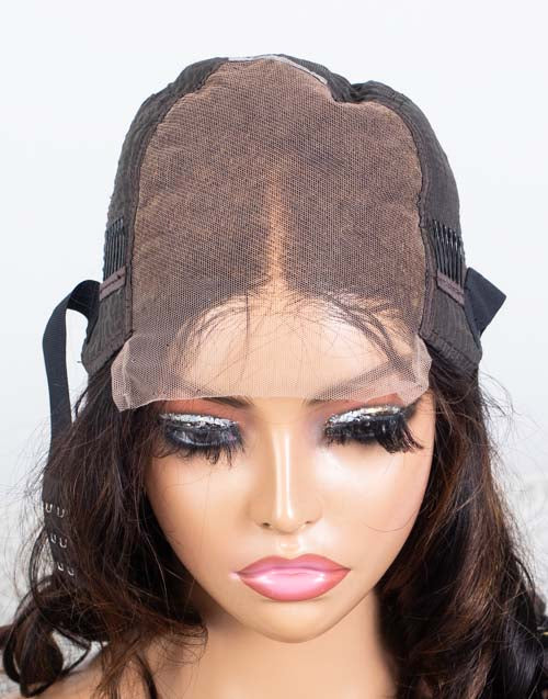 Clearance - 5x5" Closure Wig Indian Hair - 16" Silky Size Average - MT-3657