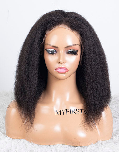 Clearance - 13x6" Indian Hair 160% Density - 12" Kinky Size 2 - MTY-4846