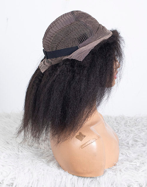 Clearance - 13x6" Indian Hair 160% Density - 12" Kinky Size 2 - MTY-4846