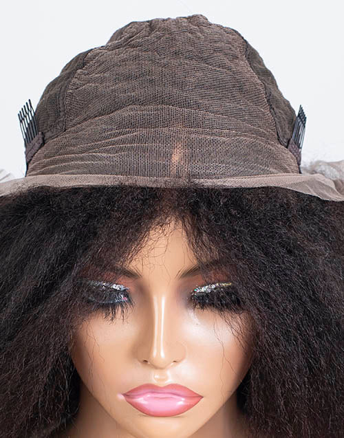 Clearance - 13x6" Indian Hair 160% Density - 12" Kinky Size 2 - MTY-4846
