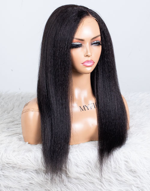 Clearance - 13x6 Lace Front Wig Indian Hair - 16" Kinky Size 2 - MTY-1917
