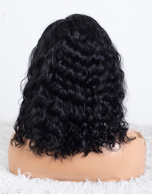Clearance - 4x4" Closure Wig Indian Hair 160% Density - 12" Silky Size Average - MTY-4851
