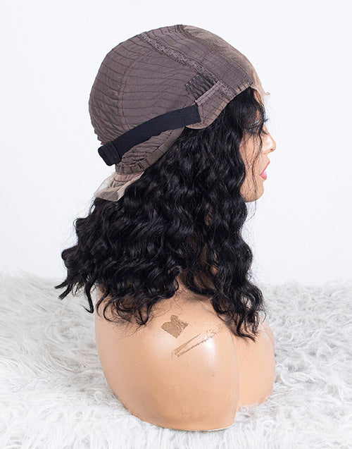 Clearance - 4x4" Closure Wig Indian Hair 160% Density - 12" Silky Size Average - MTY-4851