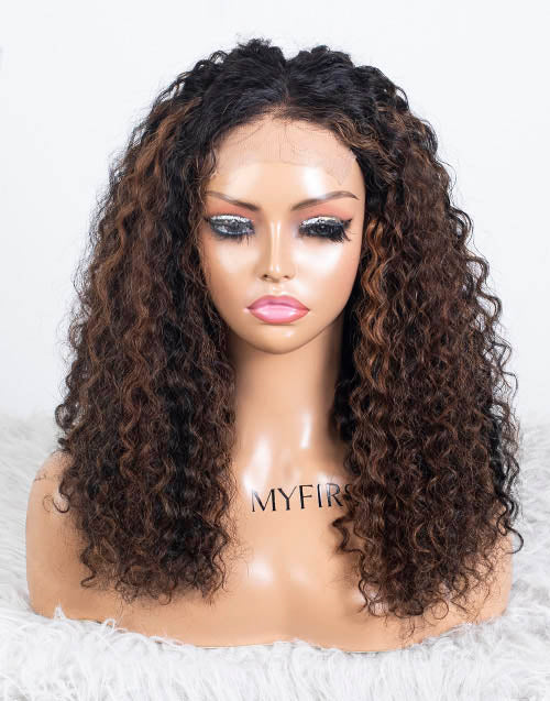 Clearance - 4x4" Closure Wig Indian Hair - 18" Silky Size Average - MTY-4862