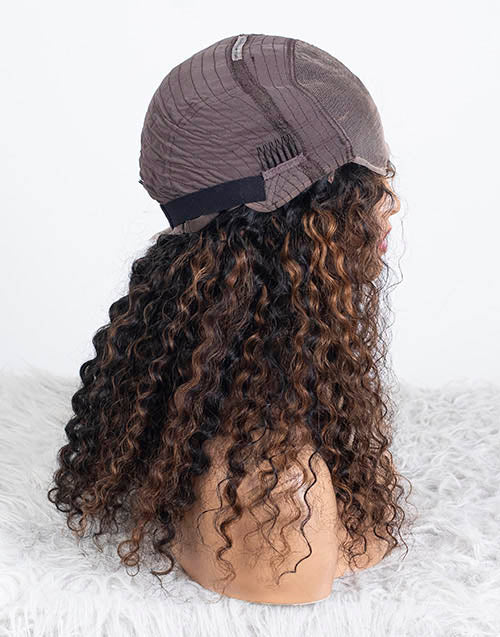 Clearance - 4x4" Closure Wig Indian Hair - 18" Silky Size Average - MTY-4862