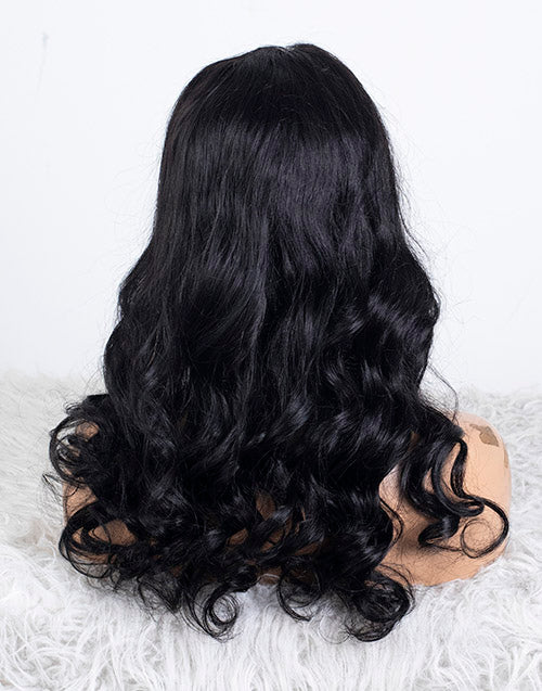 Clearance - 4x4" Closure Wig Indian Hair - 18" Silky Size Average - MTY-4849