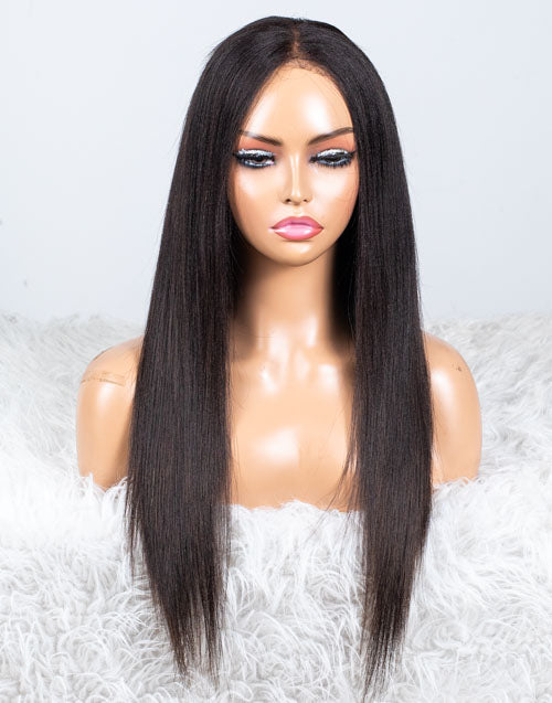 Clearance - 13x4.5" Lace Front Wig Malaysian Hair - 18" Yaki Size 1 - MTY-1112