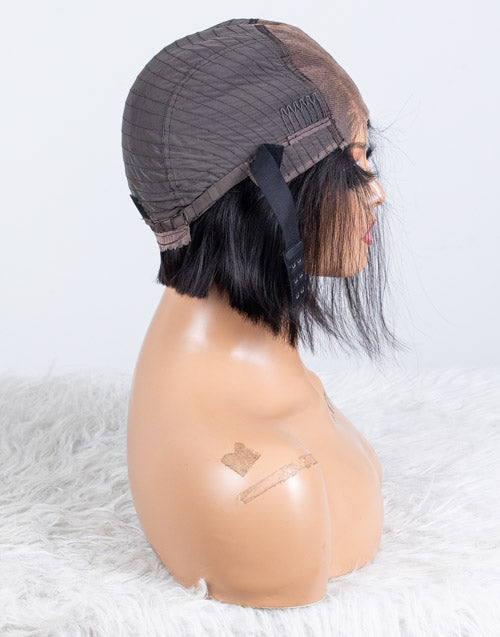 Clearance - 5x5 Glueless Closure Wig Indian Hair - 10" Silky Average Size - MTY-1921