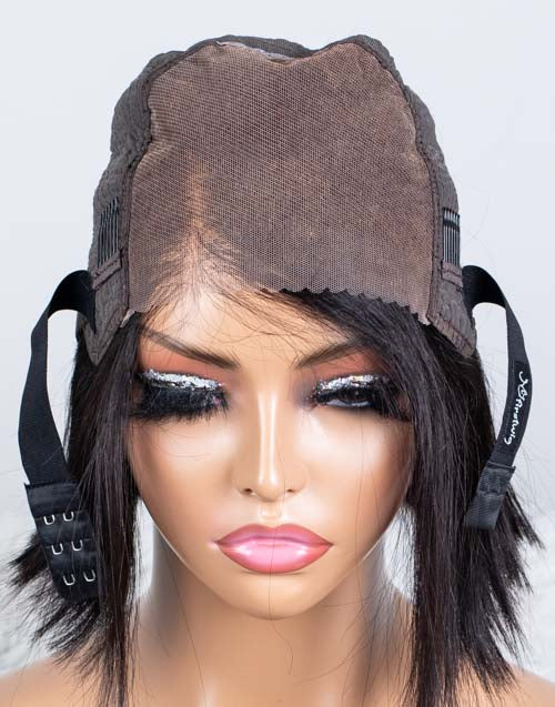 Clearance - 5x5 Glueless Closure Wig Indian Hair - 10" Silky Average Size - MTY-1921