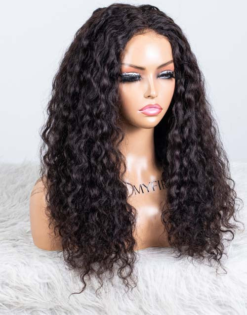 Clearance - 13x6"  Lace Front Wig Malaysian Hair - 18" Curly Size 1- MTY-1895