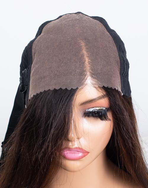 Clearance - 7x5" Closure Wig Indian Hair 160% Density - 18" Silky Size Average - MTY-4603