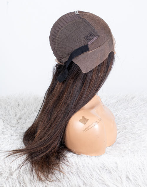 Clearance - 13x6" Lace Front Wig Indian Hair 160% Density - 20" Yaki Size 1 - MTY-3004