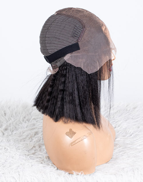 Clearance - 13x6" Lace Front Wig Indian Hair - 12" Kinky Size 2 - MT-3362