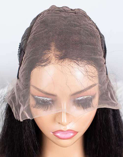 Clearance - 13x6" Lace Front Wig Indian Hair - 12" Kinky Size 2 - MT-3362