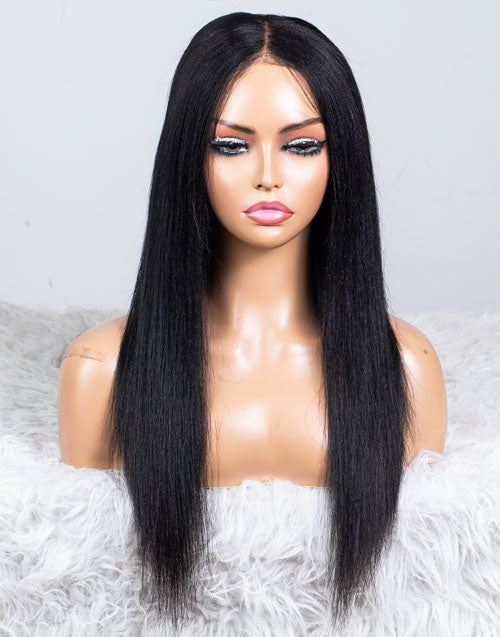 Clearance - 13x6" Lace Front Wig Indian Hair - 16" Yaki Size 2 - MT-3057