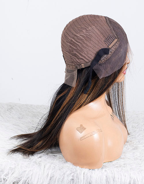 Clearance - 13x4" Lace Front Wig Malaysian Hair - 16 Inch Yaki Size 2 - MTY-3045