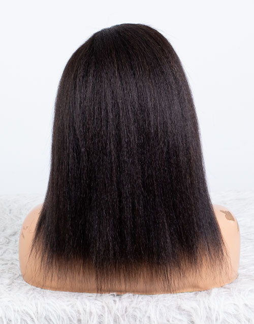 Clearance - 13x4" Lace Front Wig Indian Hair - 12" Kinky Size 1 - MTY-2978