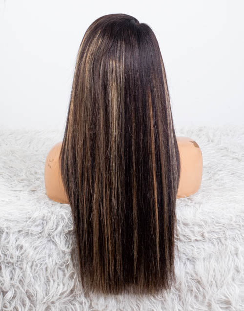 Clearance - 13x6" Indian Hair 160% Density - 20" Yaki Size 2 - MTY-4563