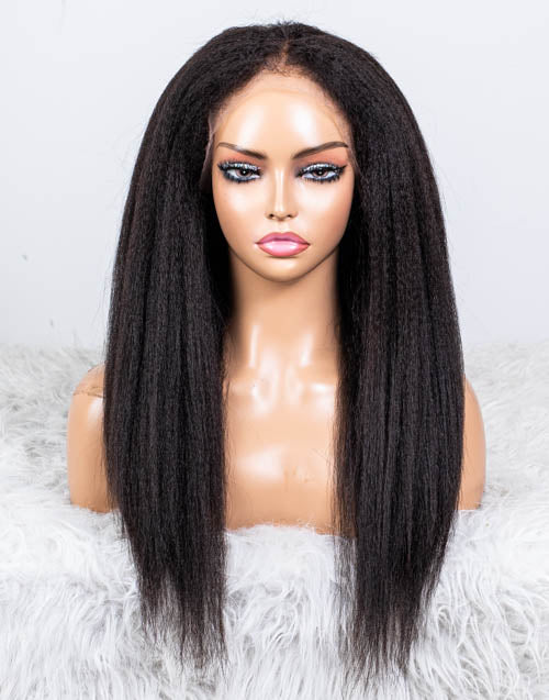 Clearance - Full Lace Wig Malaysian Hair - 18" Kinky Size 1 - MTY-1183