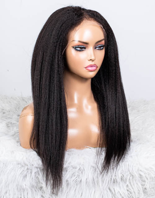 Clearance - Full Lace Wig Malaysian Hair - 18" Kinky Size 1 - MTY-1183